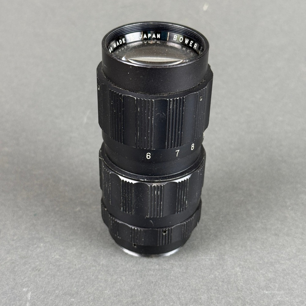 Vintage Bower 135mm f/3.5 Telephoto Lens T-Mount M42x0.75 Japan Parts Repair